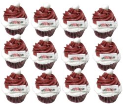 12 Santa Hats mini cupcakes