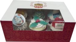 6 Christmas Cupcakes