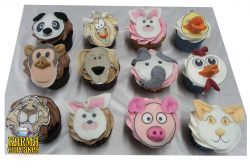 Animal Faces Cupcakes
