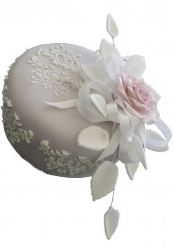 Embossed Single Rose cake