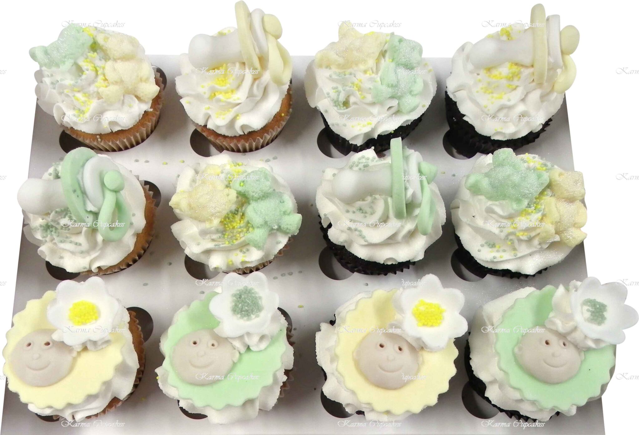 Baby Gender Reveal Cupcakes for baby showers and parties