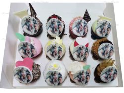 Mystery box of Gourmet Cupcakes with Edible Photo