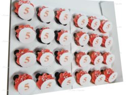 Good Luck Rose Swirl High Tea Cupcakes