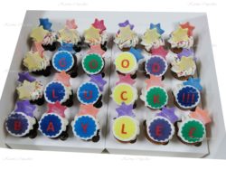 Good Luck Rose Swirl High Tea Cupcakes