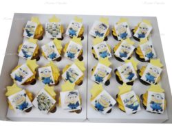 Minion Edible Image Mini Cupcakes