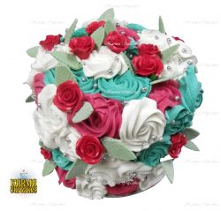 6" Rose Swirl Cake - choose your own colour/s