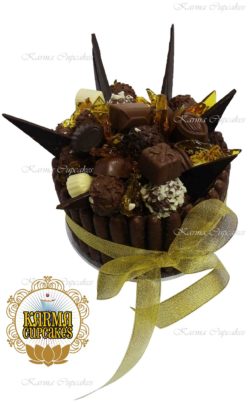 Chocolate Box Cake with Toffee Shards