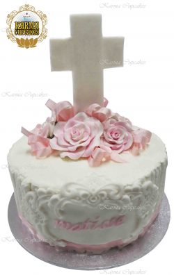 Baptism or Christening Cake - Choose your colour