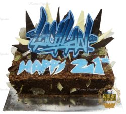 1/2 Slab with Chocolate and Toffee Shards - choose your image