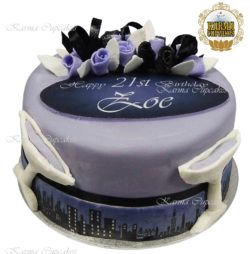 Cityscape 8" Cake - Choose your colours
