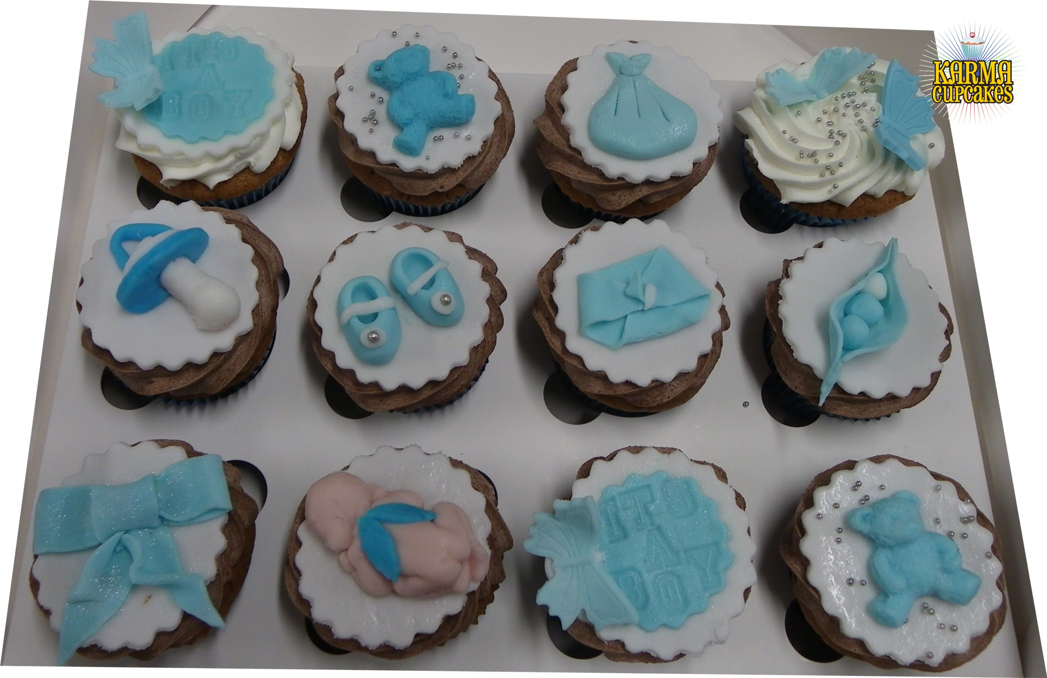 Baby Shower Cupcakes - All different designs (Blue or Pink)