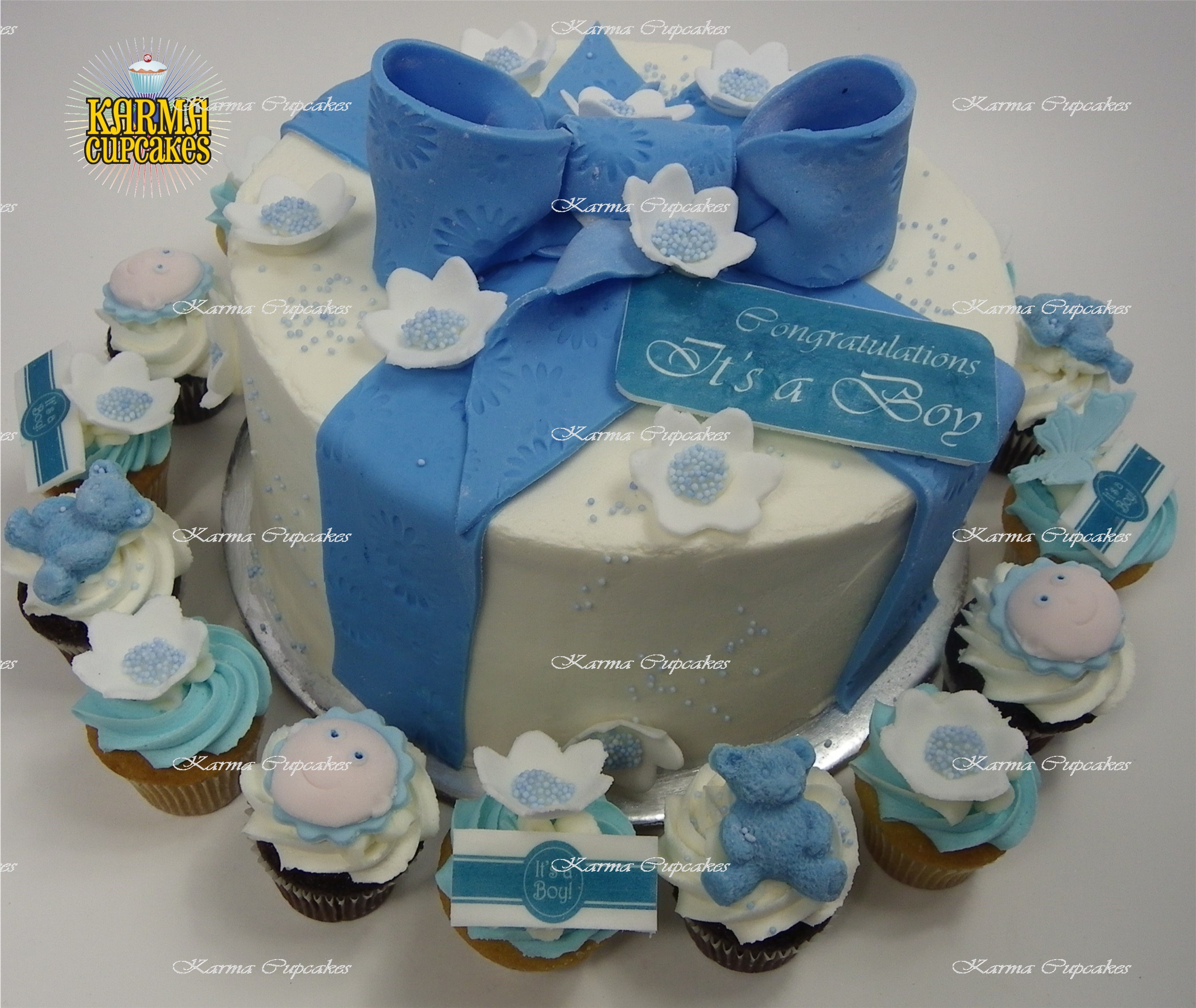 Baby Shower and Gender Reveal 8" Cake