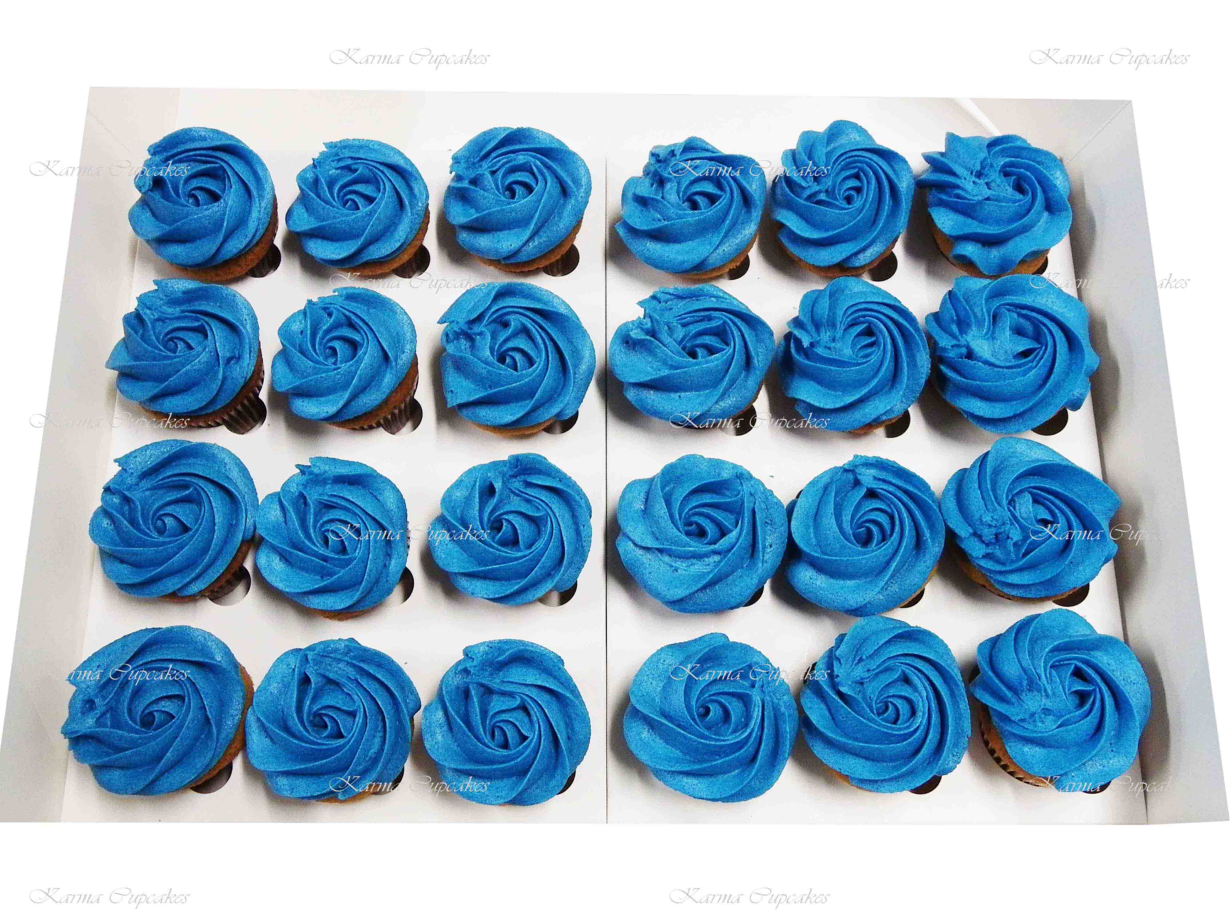 Classic Ombre Rose Swirl High Tea Cupcakes - choose your colour