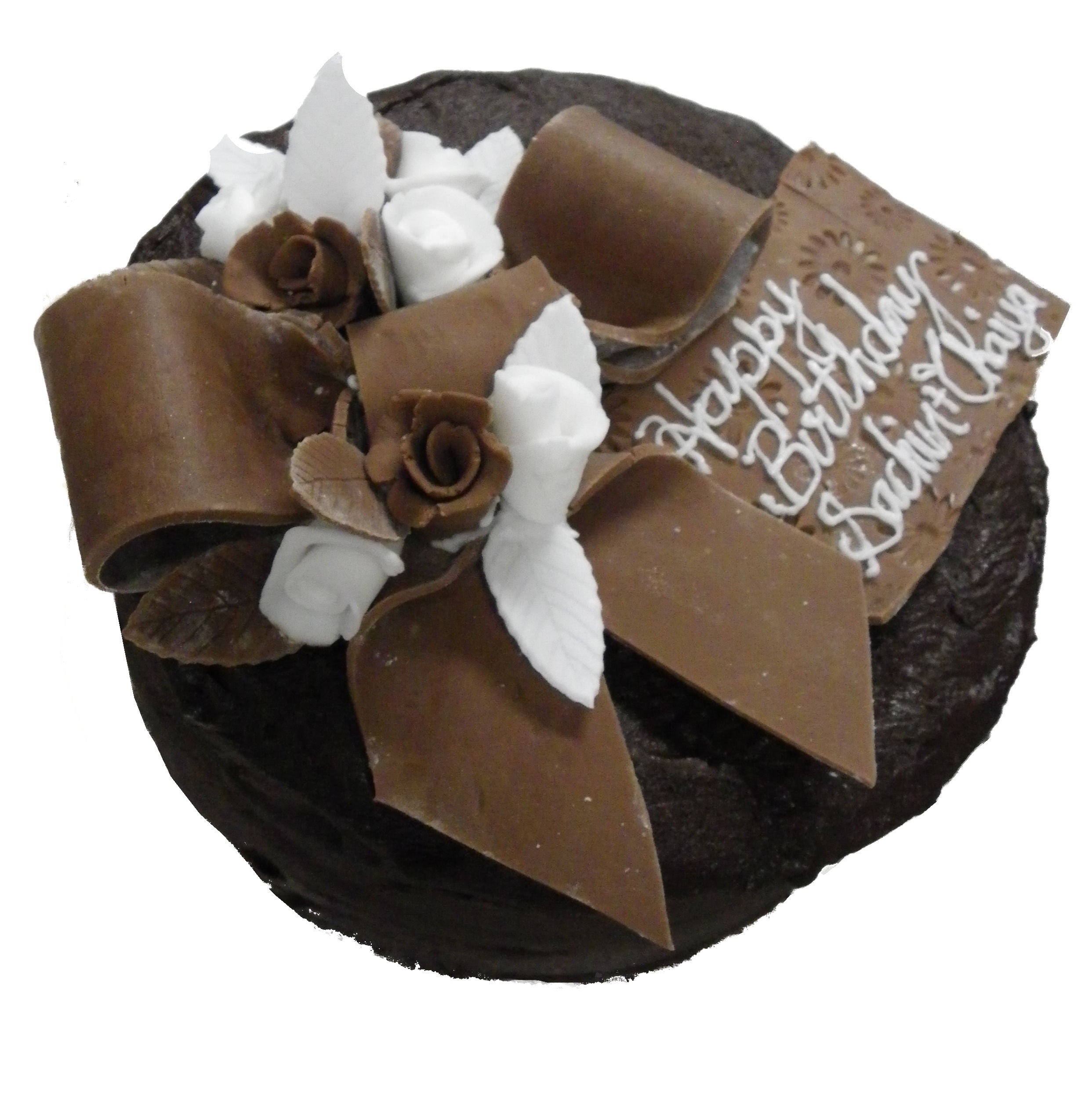 Double layer chocolate Vegan cake (*gluten friendly). Please click here for product details.