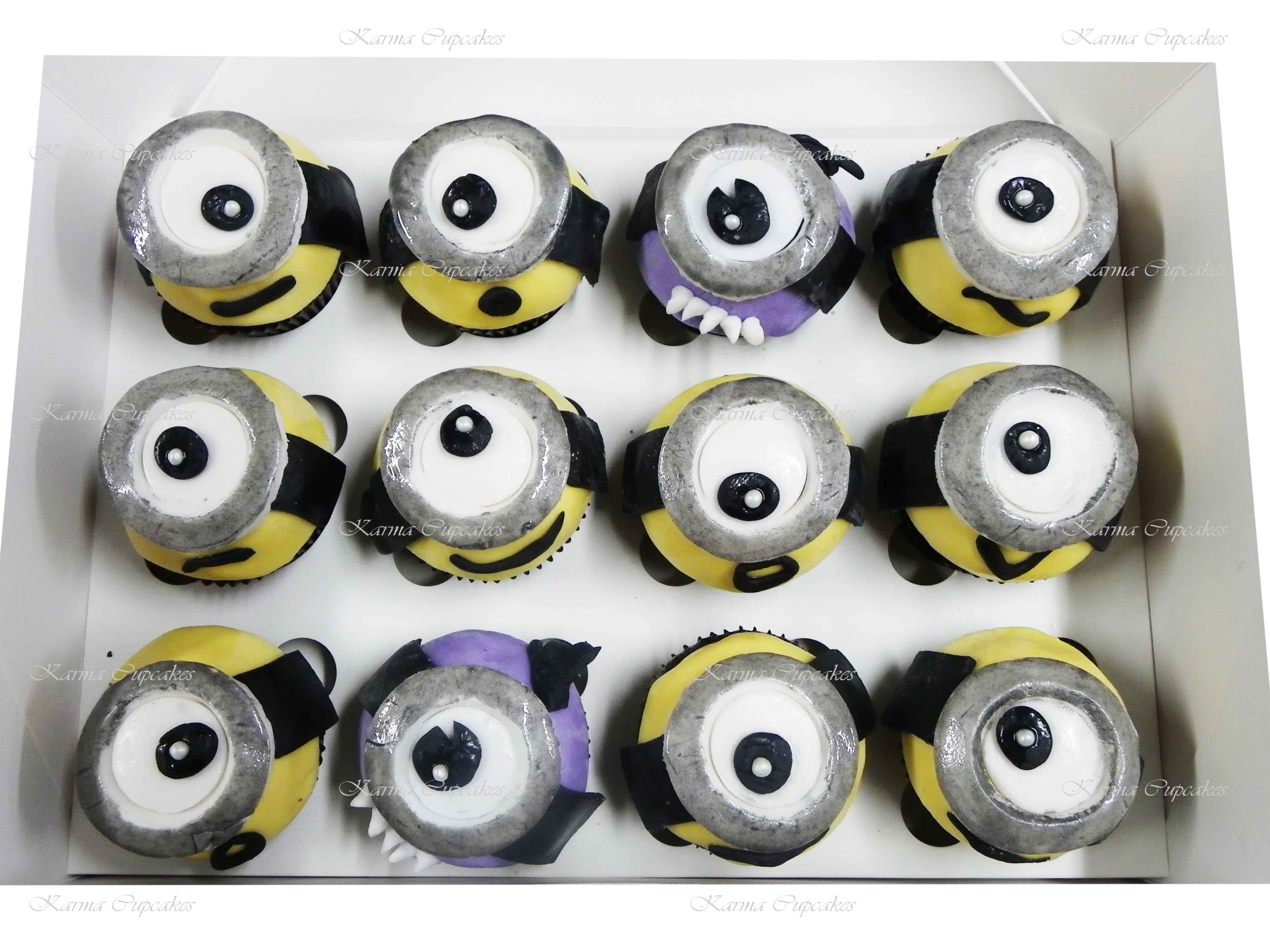 Minion 3D Cupcakes