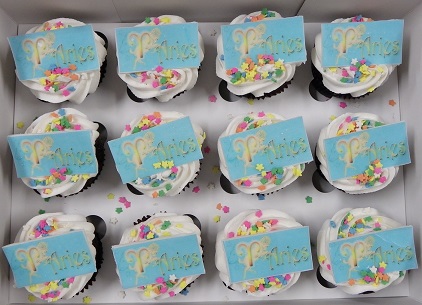 Star Sign Personalised Cupcakes