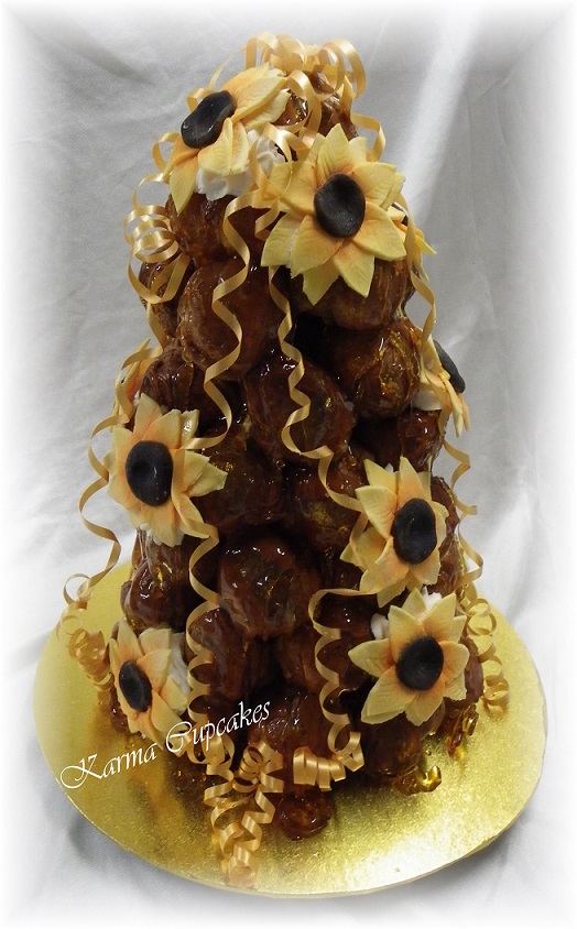 Sunflower Croquembouche