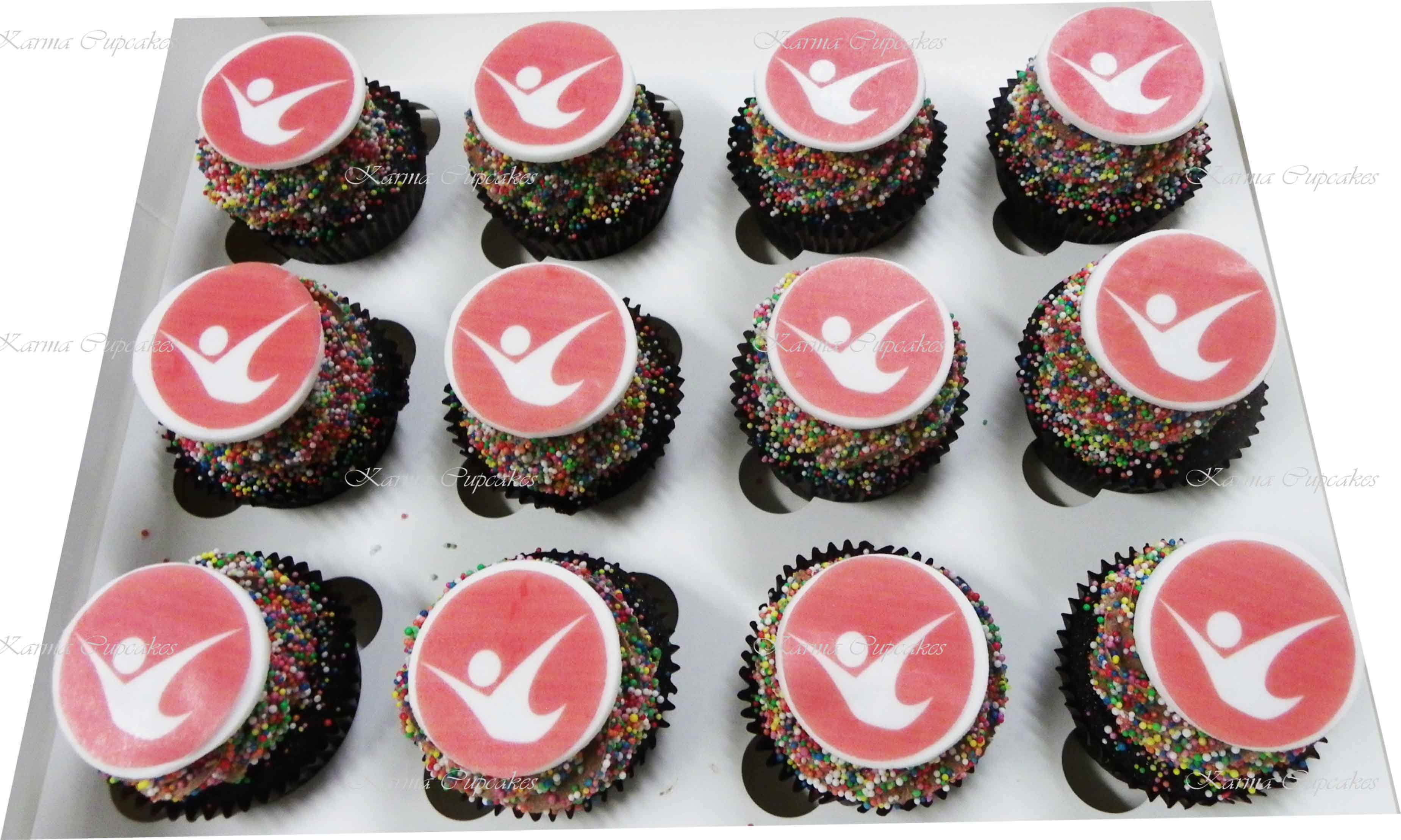 Corporate Edible Logo/ Image Cupcakes (chocolate & vanilla only)