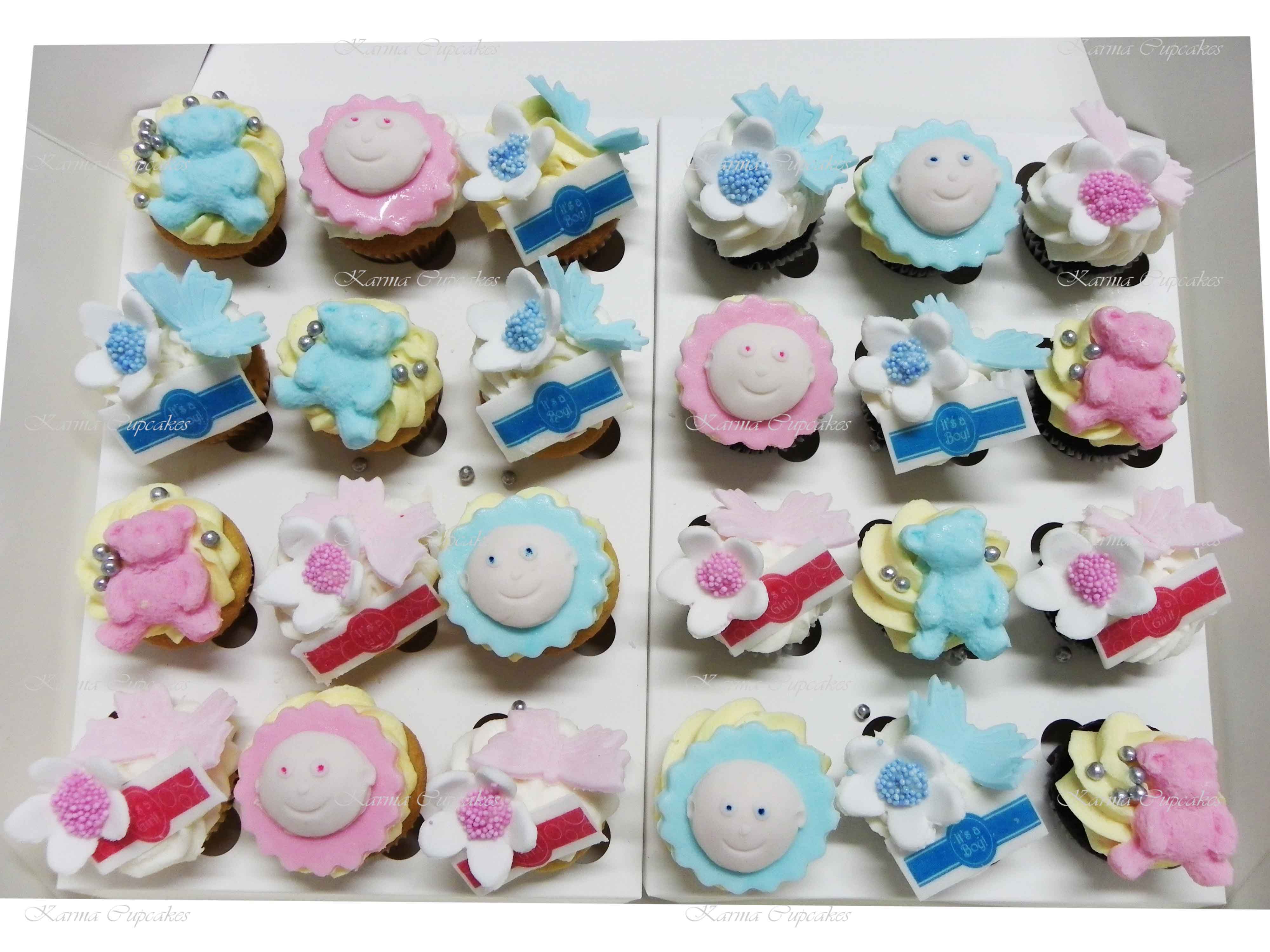 Baby Shower Mini Cupcakes