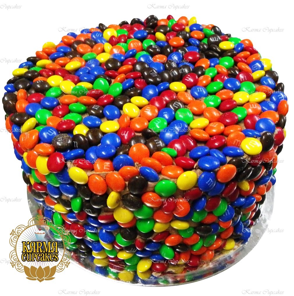 Super Easy M&Ms Chocolate Cake - Bake Play Smile