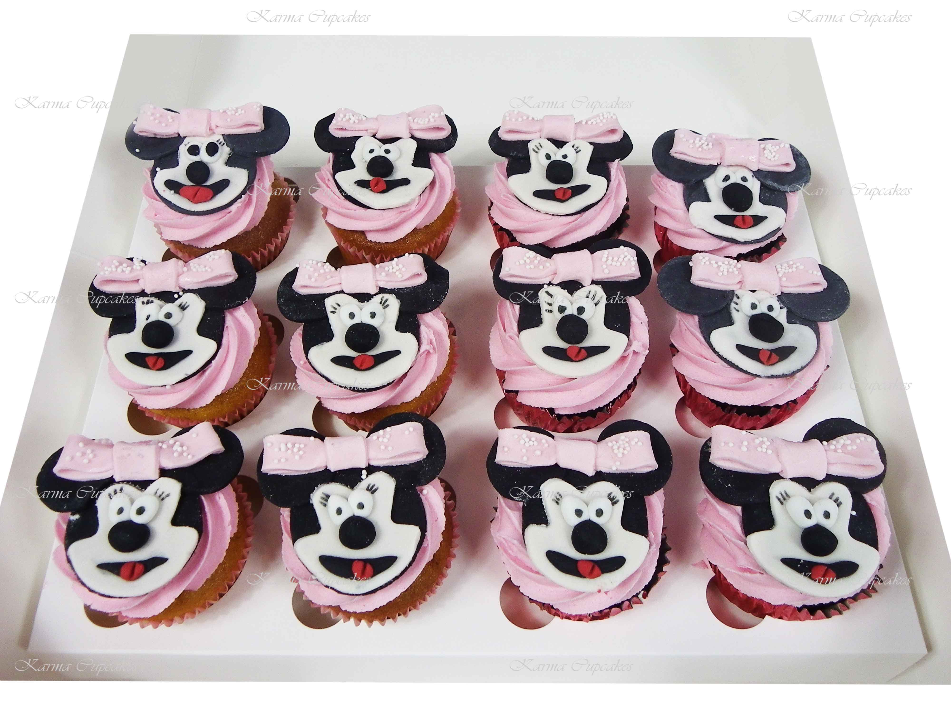 Minnie Mouse Handmade Themed Cupcakes