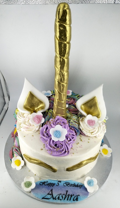 Unicorn Cake with edible image