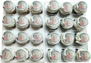 Edible photo on a mini cupcake