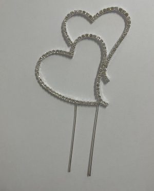 Double Heart Cake Topper