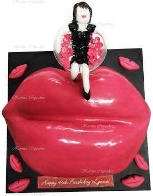 Red Lips Cake