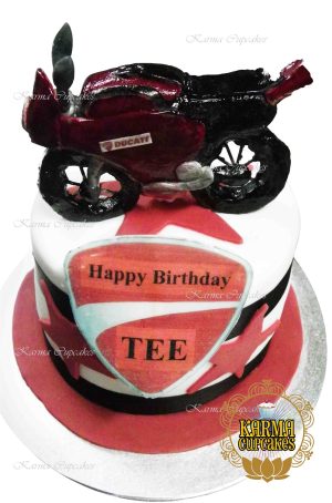 3D hand made sugar Motorbike Cake - choose your bike