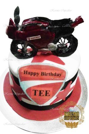 3D hand made sugar Motorbike Cake - choose your bike