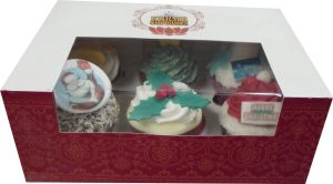 6 Christmas Themed Gourmet Cupcakes