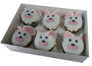 6 Easter Bunny Cupcakes