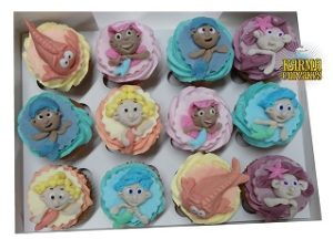 Bubble Guppies 3D Cupcakes