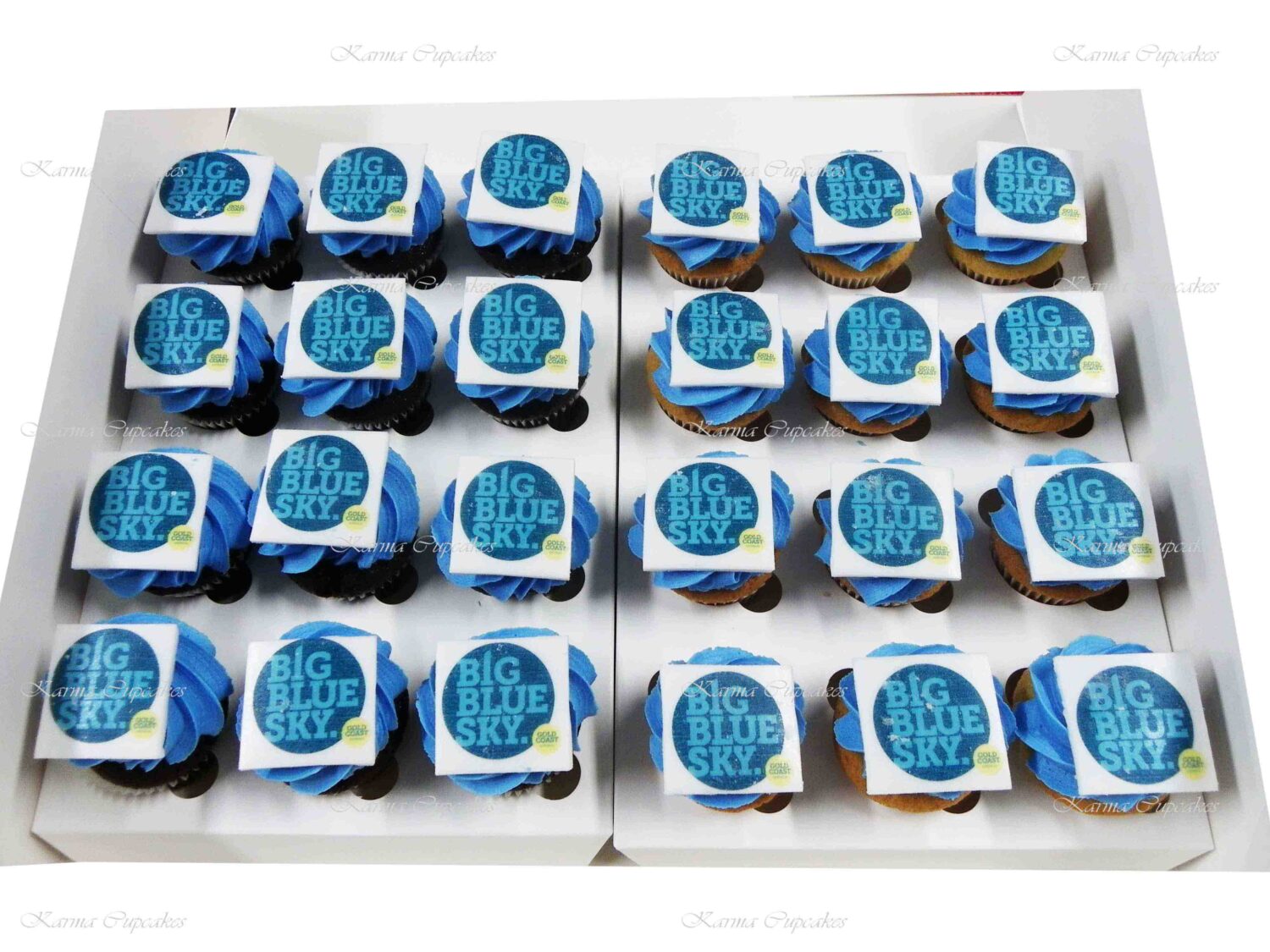 Square Logo on a Mini Cupcake - Min 24