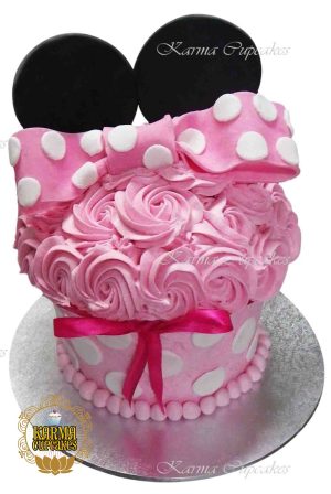 Minnie Mouse Giant Cupcake