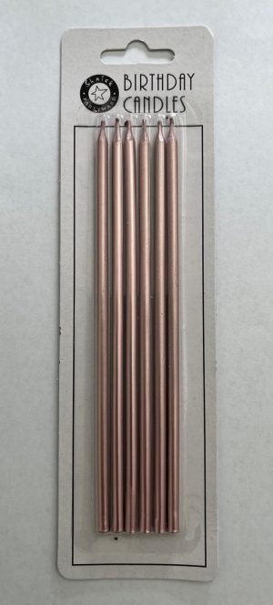 Slim Candles Rose Gold